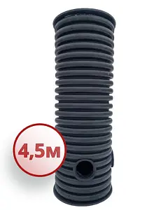 Дренажный колодец d400 h4500 с крышкой (отводы 200 мм) 1